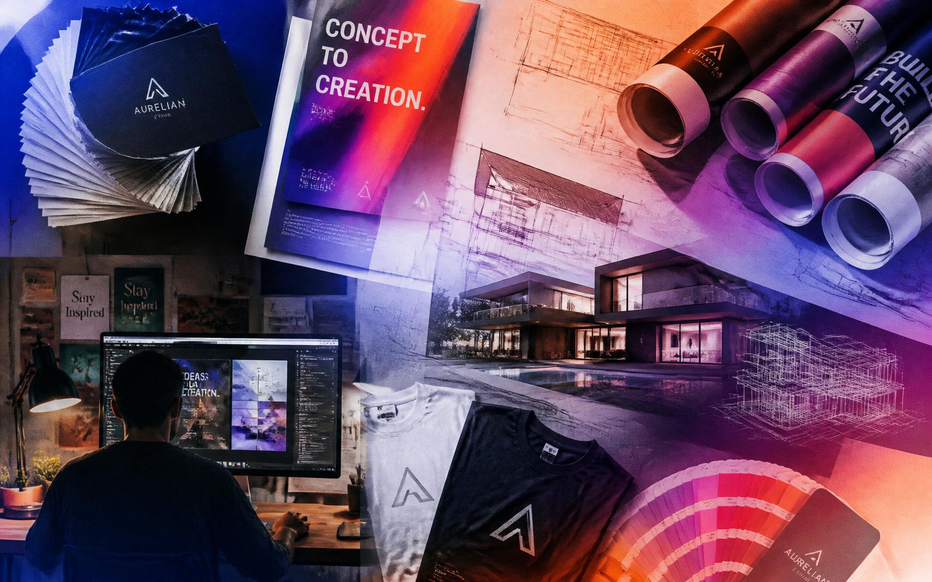 NEWALE Design creative studio collage